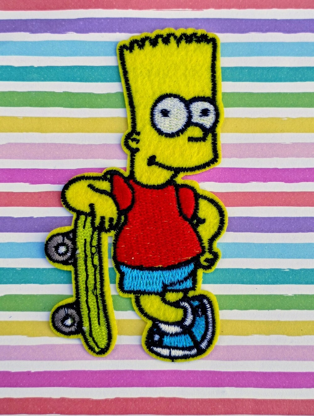 Patch- Yellow Boy with Skateboard
